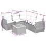 Gartensofa-Set mit Kissen, 6-teilig, beiges synthetisches Rattan von , Gartensets - Ref: Foro24-3257333, Preis: 413,88 €, Rab...