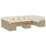 11-piece garden sofa set with beige synthetic rattan cushions by , Modular outdoor sofas - Ref: Foro24-3224294, Price: 712,24...