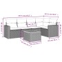Garden sofa set with cushions 6 pieces beige synthetic rattan by , Garden sets - Ref: Foro24-3224112, Price: 393,53 €, Discou...