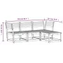 Garden furniture set 4 pieces solid wood Douglas fir by , Garden sets - Ref: Foro24-3216908, Price: 298,99 €, Discount: %