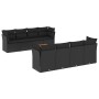 8-teiliges Gartensofa-Set und schwarze synthetische Rattankissen von , Gartensets - Ref: Foro24-3223521, Preis: 556,18 €, Rab...