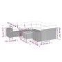 8-teiliges Gartensofa-Set und schwarze synthetische Rattankissen von , Gartensets - Ref: Foro24-3225369, Preis: 610,64 €, Rab...