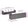 9-teiliges Gartensofa-Set mit beigen synthetischen Rattankissen von , Gartensets - Ref: Foro24-3224043, Preis: 536,39 €, Raba...