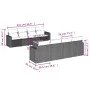 9-teiliges Gartensofa-Set mit beigen synthetischen Rattankissen von , Gartensets - Ref: Foro24-3224043, Preis: 557,99 €, Raba...