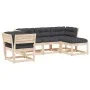 5-piece garden furniture set with solid pine wood cushions by , Garden sets - Ref: Foro24-3216920, Price: 497,69 €, Discount: %