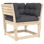 5-piece garden furniture set with solid pine wood cushions by , Garden sets - Ref: Foro24-3216920, Price: 497,69 €, Discount: %
