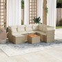 Juego de sofás de jardín con cojines beige 8 pzas ratán PE de , Conjuntos de jardín - Ref: Foro24-3223762, Precio: 490,20 €, ...