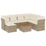 Garden sofa set with beige cushions 8 pcs PE rattan by , Garden sets - Ref: Foro24-3223762, Price: 500,35 €, Discount: %
