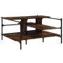 Couchtisch aus geräuchertem Eichenholzwerkstoff, 100 x 100 x 48,5 cm von , Couchtisch - Ref: Foro24-842313, Preis: 78,19 €, R...