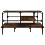 Smoked oak engineered wood coffee table 100x100x48.5 cm by , Coffee table - Ref: Foro24-842313, Price: 77,21 €, Discount: %