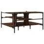 Smoked oak engineered wood coffee table 100x100x48.5 cm by , Coffee table - Ref: Foro24-842313, Price: 77,21 €, Discount: %