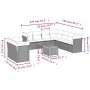 11-teiliges Gartensofa-Set mit beigen synthetischen Rattankissen von , Gartensets - Ref: Foro24-3256044, Preis: 679,51 €, Rab...