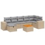 Garden sofa set with beige cushions mix 8 pieces PE rattan by , Garden sets - Ref: Foro24-3265182, Price: 495,91 €, Discount: %