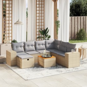 Garden sofa set with beige cushions mix 8 pieces PE rattan by , Garden sets - Ref: Foro24-3265189, Price: 495,91 €, Discount: %