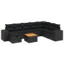 8-piece garden sofa set and black synthetic rattan cushions by , Garden sets - Ref: Foro24-3265206, Price: 583,98 €, Discount: %