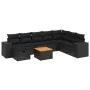 8-piece garden sofa set and black synthetic rattan cushions by , Garden sets - Ref: Foro24-3265206, Price: 606,44 €, Discount: %