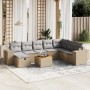 Garden sofa set with beige cushions mix 9 pieces PE rattan by , Garden sets - Ref: Foro24-3265210, Price: 530,54 €, Discount: %