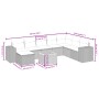 Garden sofa set with beige cushions mix 9 pieces PE rattan by , Garden sets - Ref: Foro24-3265210, Price: 530,54 €, Discount: %