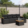 6-piece garden sofa set and black synthetic rattan cushions by , Garden sets - Ref: Foro24-3265290, Price: 346,73 €, Discount: %