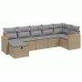 Gartensofa-Set mit beigem Kissenmix, 7-teilig aus PE-Rattan von , Gartensets - Ref: Foro24-3265315, Preis: 426,53 €, Rabatt: %