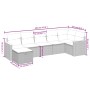 Garden sofa set with beige cushions mix 7 pieces PE rattan by , Garden sets - Ref: Foro24-3265315, Price: 434,60 €, Discount: %