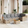 Gartensofa-Set mit beigem Kissenmix, 8-teilig aus PE-Rattan von , Gartensets - Ref: Foro24-3265322, Preis: 469,64 €, Rabatt: %