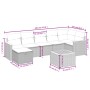 Garden sofa set with beige cushions mix 8 pieces PE rattan by , Garden sets - Ref: Foro24-3265322, Price: 479,28 €, Discount: %
