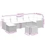 Garden sofa set with beige cushions mix 8 pieces PE rattan by , Garden sets - Ref: Foro24-3265322, Price: 470,35 €, Discount: %