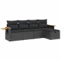5-teiliges Gartenmöbel-Set und schwarze synthetische Rattankissen von , Gartensets - Ref: Foro24-3265500, Preis: 334,01 €, Ra...