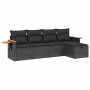 5-teiliges Gartenmöbel-Set und schwarze synthetische Rattankissen von , Gartensets - Ref: Foro24-3265500, Preis: 320,99 €, Ra...