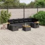 Set de sofás de jardín 8 piezas y cojines ratán sintético negro de , Conjuntos de jardín - Ref: Foro24-3265535, Precio: 515,7...