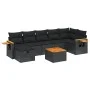 8-piece garden sofa set and black synthetic rattan cushions by , Garden sets - Ref: Foro24-3265535, Price: 515,76 €, Discount: %