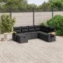 7-piece garden dining set and black synthetic rattan cushions by , Garden sets - Ref: Foro24-3265542, Price: 479,91 €, Discou...