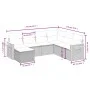 7-piece garden dining set and black synthetic rattan cushions by , Garden sets - Ref: Foro24-3265542, Price: 479,91 €, Discou...