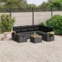 8-piece garden sofa set and black synthetic rattan cushions by , Garden sets - Ref: Foro24-3265549, Price: 515,76 €, Discount: %