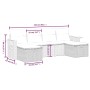 6-piece garden sofa set and black synthetic rattan cushions by , Garden sets - Ref: Foro24-3265556, Price: 374,83 €, Discount: %