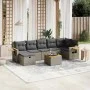 Set de sofás de jardín 8 pzas y cojines ratán sintético gris de , Conjuntos de jardín - Ref: Foro24-3265540, Precio: 471,57 €...