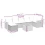 Set de sofás de jardín 8 pzas y cojines ratán sintético gris de , Conjuntos de jardín - Ref: Foro24-3265540, Precio: 471,57 €...
