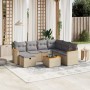Garden sofa set with beige cushions mix 8 pieces PE rattan by , Garden sets - Ref: Foro24-3265336, Price: 479,28 €, Discount: %