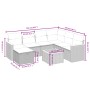 Garden sofa set with beige cushions mix 8 pieces PE rattan by , Garden sets - Ref: Foro24-3265336, Price: 479,28 €, Discount: %
