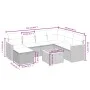 Gartensofa-Set mit beigem Kissenmix, 8-teilig aus PE-Rattan von , Gartensets - Ref: Foro24-3265336, Preis: 470,35 €, Rabatt: %
