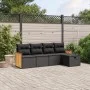 5-teiliges Gartenmöbel-Set und schwarze synthetische Rattankissen von , Gartensets - Ref: Foro24-3265717, Preis: 306,67 €, Ra...