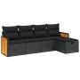 5-teiliges Gartenmöbel-Set und schwarze synthetische Rattankissen von , Gartensets - Ref: Foro24-3265717, Preis: 301,56 €, Ra...