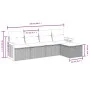 5-piece garden furniture set and black synthetic rattan cushions by , Garden sets - Ref: Foro24-3265717, Price: 306,67 €, Dis...