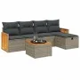 6-teiliges Gartenmöbel-Set und graue synthetische Rattankissen von , Gartensets - Ref: Foro24-3265729, Preis: 349,28 €, Rabat...