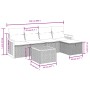 6-teiliges Gartenmöbel-Set und graue synthetische Rattankissen von , Gartensets - Ref: Foro24-3265729, Preis: 331,82 €, Rabat...