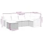 Set de muebles de jardín 6 pzas y cojines ratán sintético gris de , Conjuntos de jardín - Ref: Foro24-3265736, Precio: 380,48...
