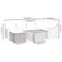 7-teiliges Gartensofa-Set und beigefarbene synthetische Rattankissen von , Gartensets - Ref: Foro24-3265741, Preis: 483,37 €,...