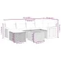 7-piece garden sofa set with gray PE rattan cushions by , Garden sets - Ref: Foro24-3265743, Price: 420,92 €, Discount: %