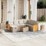 Garden sofa set with beige cushions 8 pcs PE rattan by , Garden sets - Ref: Foro24-3265769, Price: 482,17 €, Discount: %